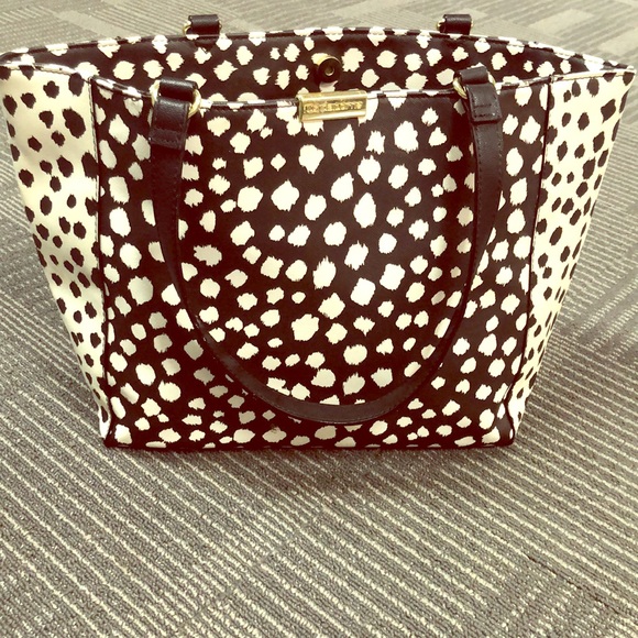 Liz Claiborne Large purse, black and white - Picture 1 of 8